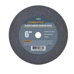 POWERTEC 6 in. x 3/4 in. x 1/2 in. 60 Grit Silicon Carbide Bench Grinding Wheel thumbnail 1