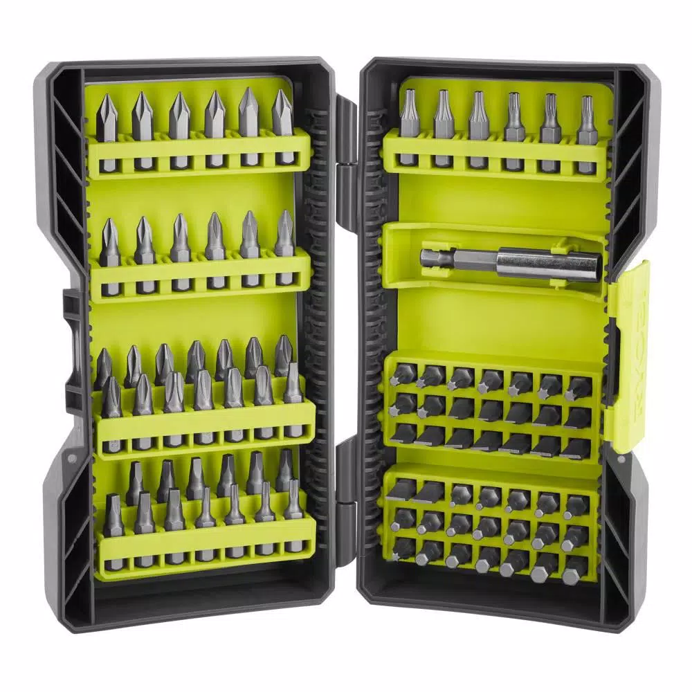 RYOBI 120-Piece Drill and Impact Rated Drive Bit Set with Black Oxide Bits