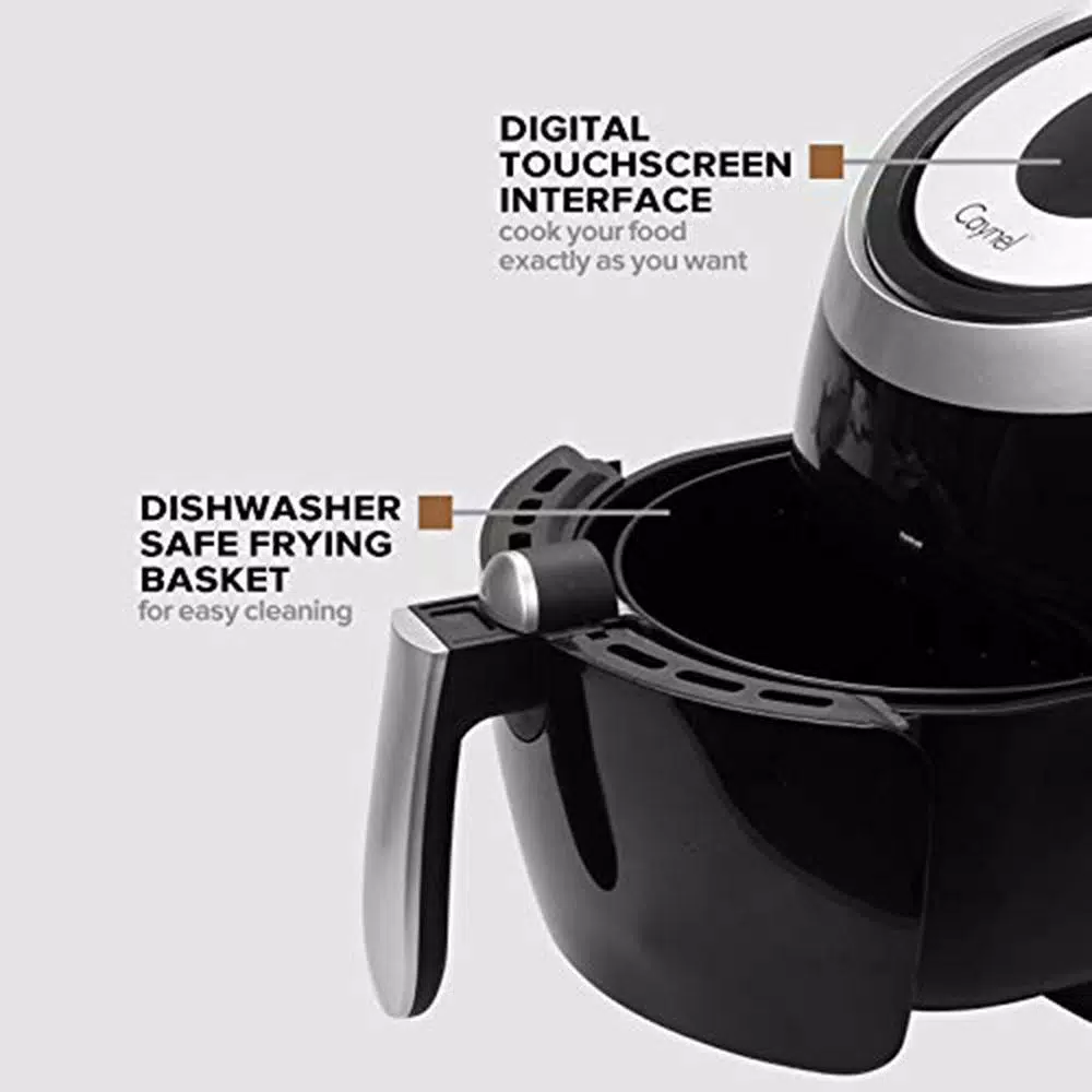Boyel Living 4.2 Qt. Digital Air Fryer, 1500W XL Touchscreen Air Fryer with 7-in-1 Presets, Black