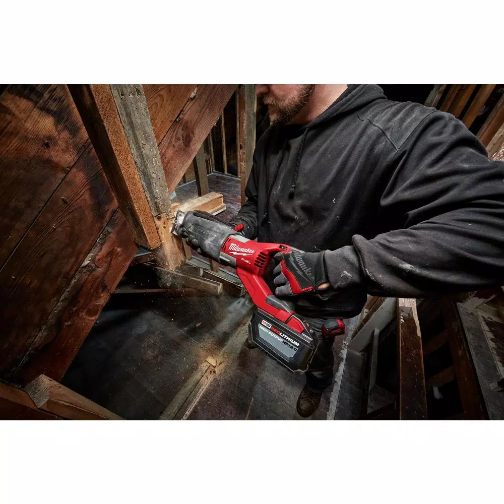 Milwaukee M18 FUEL SUPER SAWZALL Orbital Reciprocating Saw Kit with 12.0 Ah Battery
