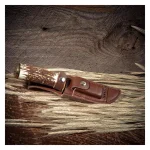 Sheffield Stag Series Heard 4 in. Trailing Point Fixed Blade Hunting Knife thumbnail 7