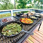Lodge 10.25 in. Cast Iron Skillet with Pour Spouts and Assist Handle, Black thumbnail 3
