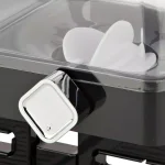 Honey-Can-Do Double Cereal Dispenser with Portion Control, Black Dry Food Dispenser thumbnail 4