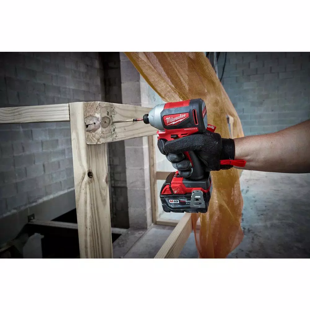 Milwaukee M18 18V Brushless Cordless 1/4 in. Hex Impact Driver, 3-Speed (Tool Only)