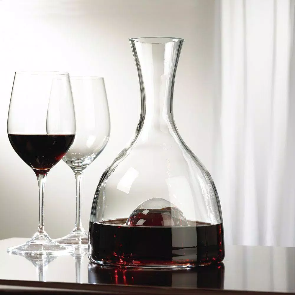 Wine Enthusiast 48 oz. Visual Wine Decanter - Lead-Free Crystal Glass