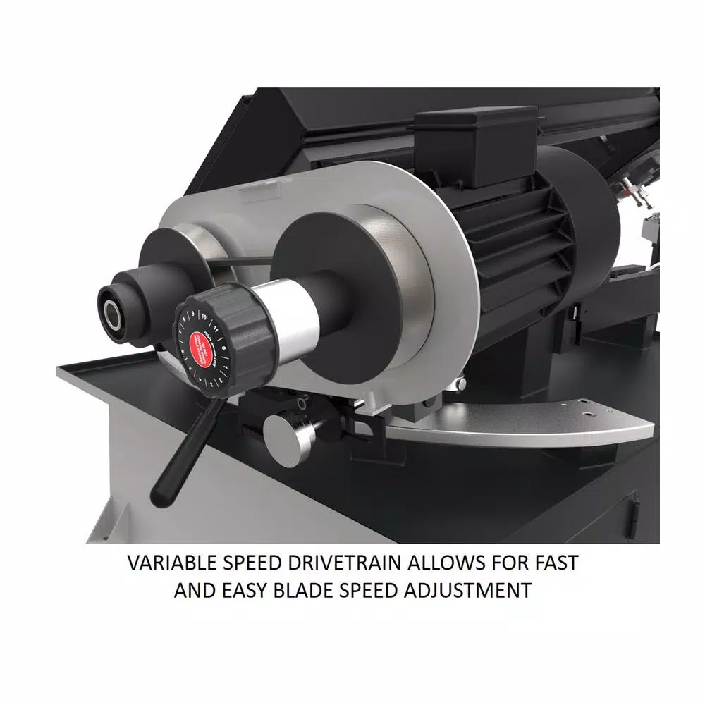 Jet 8 in. x 13 in. 1-1/2 HP Variable Speed Metalworking Bandsaw, 115V/230V