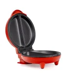 HOLSTEIN HOUSEWARES Holstein 4-Egg Red and Stainless Steel 2-Section Omelette Maker thumbnail 5