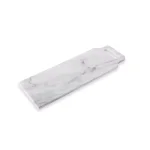 Fox Run White Marble Cheese Board and Serving Paddle, 18 x 6 inch, Reversible Honed and Polished Finish thumbnail 1