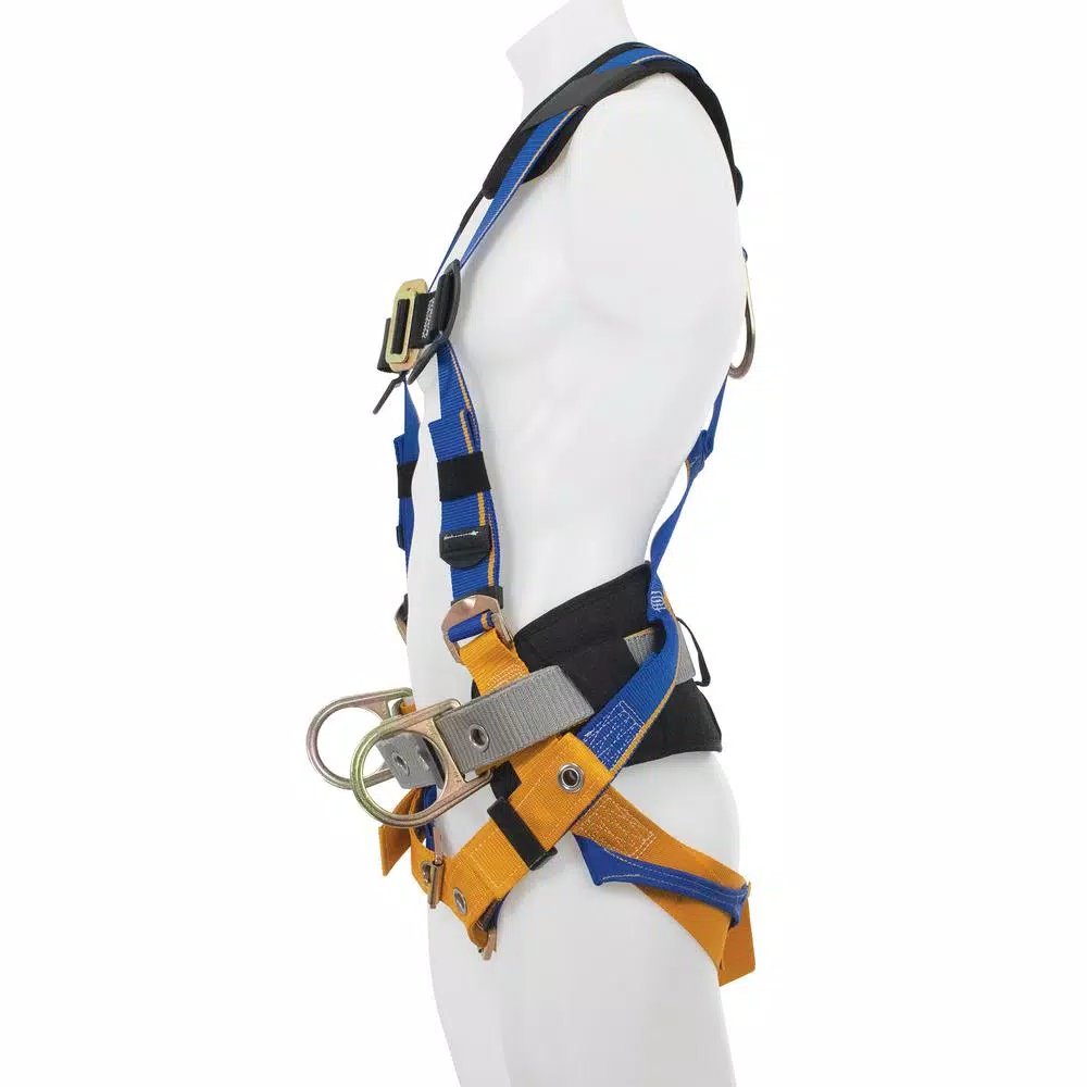 Werner Blue Armor 1000 Construction Safety Harness with 3 D-Rings, Small