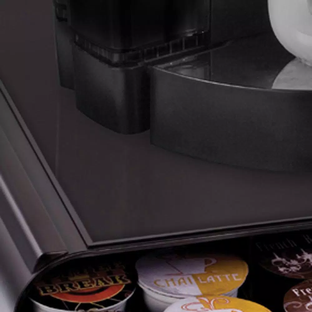 Mind Reader Anchor 36-Capacity K-Cup Storage Drawer - Black Coffee Pod Organizer with Heat-Resistant Top