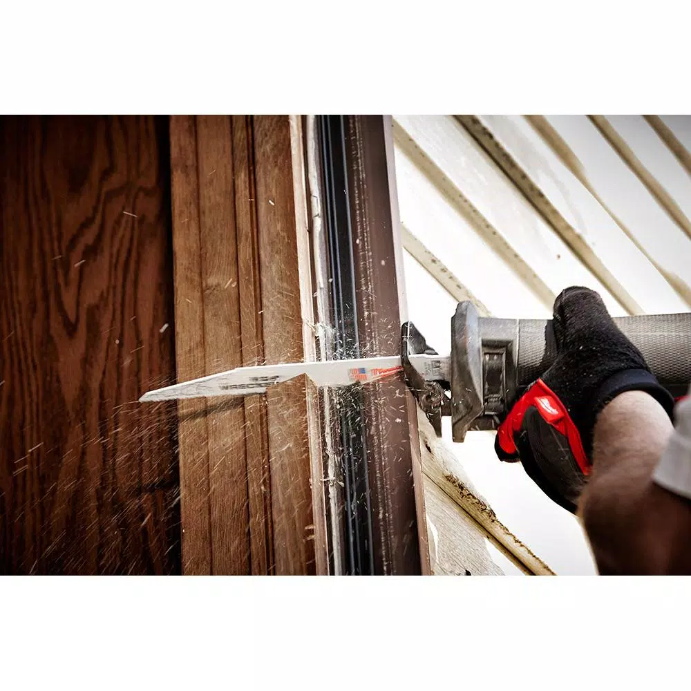Milwaukee WRECKER 6 in. Multi-Material Demolition Reciprocating Saw Blades, 7/11 TPI (5 Pack)