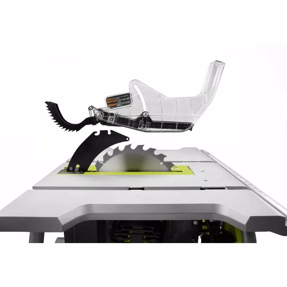 RYOBI 10 in. 15 Amp Expanded Capacity Table Saw with Rolling Folding Stand