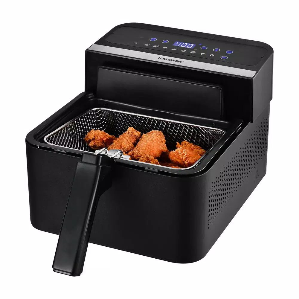 KALORIK 2-in-1 Digital Air Fryer and Deep Fryer, 3.5 Qt., Black