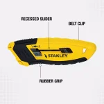 Stanley Control-Grip Retractable Utility Knife with Belt Clip thumbnail 2