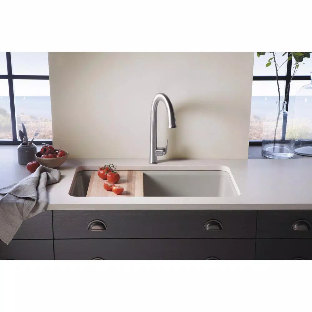 KOHLER Riverby Maple Wood Cutting Board, 10.5 in. x 17.375 in. Sink Workstation