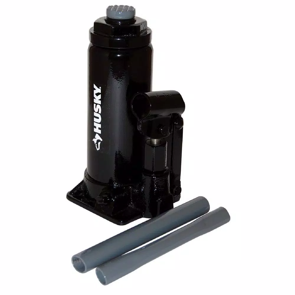 Husky 6-Ton Hydraulic Bottle Jack, 12,000 lb. Capacity