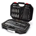 Husky 149-Piece Mechanics Tool Set with 1/4 in., 3/8 in., and 1/2 in. Drive Ratchets and Sockets thumbnail 1