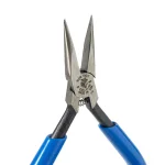 Klein Tools 4 in. Midget Long-Nose Pliers with Slim Nose and Spring Action thumbnail 4