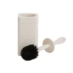 Mind Reader 12 in. Plastic Toilet Brush and Holder Set, Ivory thumbnail 2