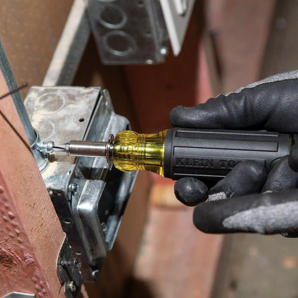 Klein Tools 14-in-1 Multi-Bit Adjustable Length Screwdriver with Impact Rated Blade