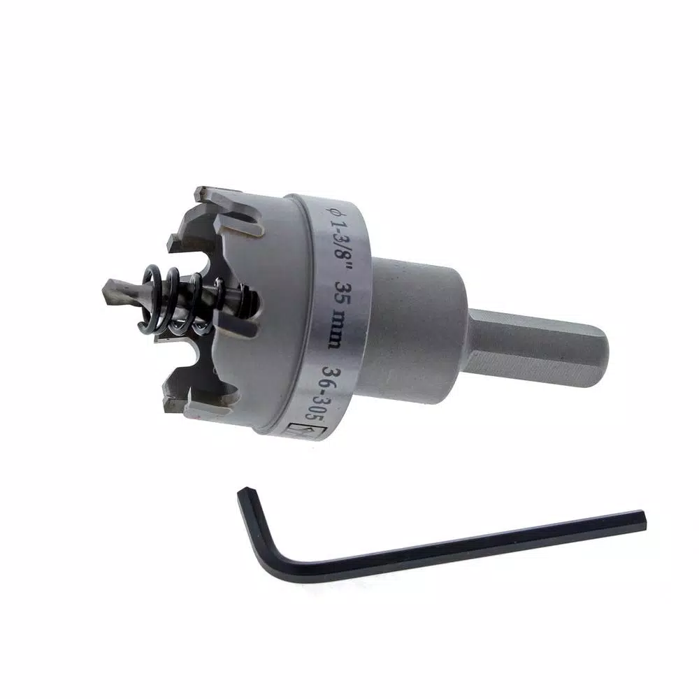 Ideal TKO 1-3/8 in. Carbide-Tipped Hole Cutter for Sheet Metal and Stainless Steel