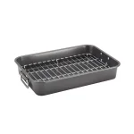 Farberware Nonstick Steel Roasting Pan with Elevated Rack thumbnail 1