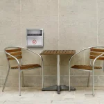 Alpine Industries Stainless Steel Wall Mounted Cigarette Disposal Station thumbnail 6