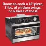 Hamilton Beach 1800W Digital Air Fryer Toaster Oven, 6-Slice, Black thumbnail 5