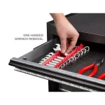 TEKTON 12-Tool Store-and-Go Stubby Wrench Rack Keeper, Red thumbnail 6