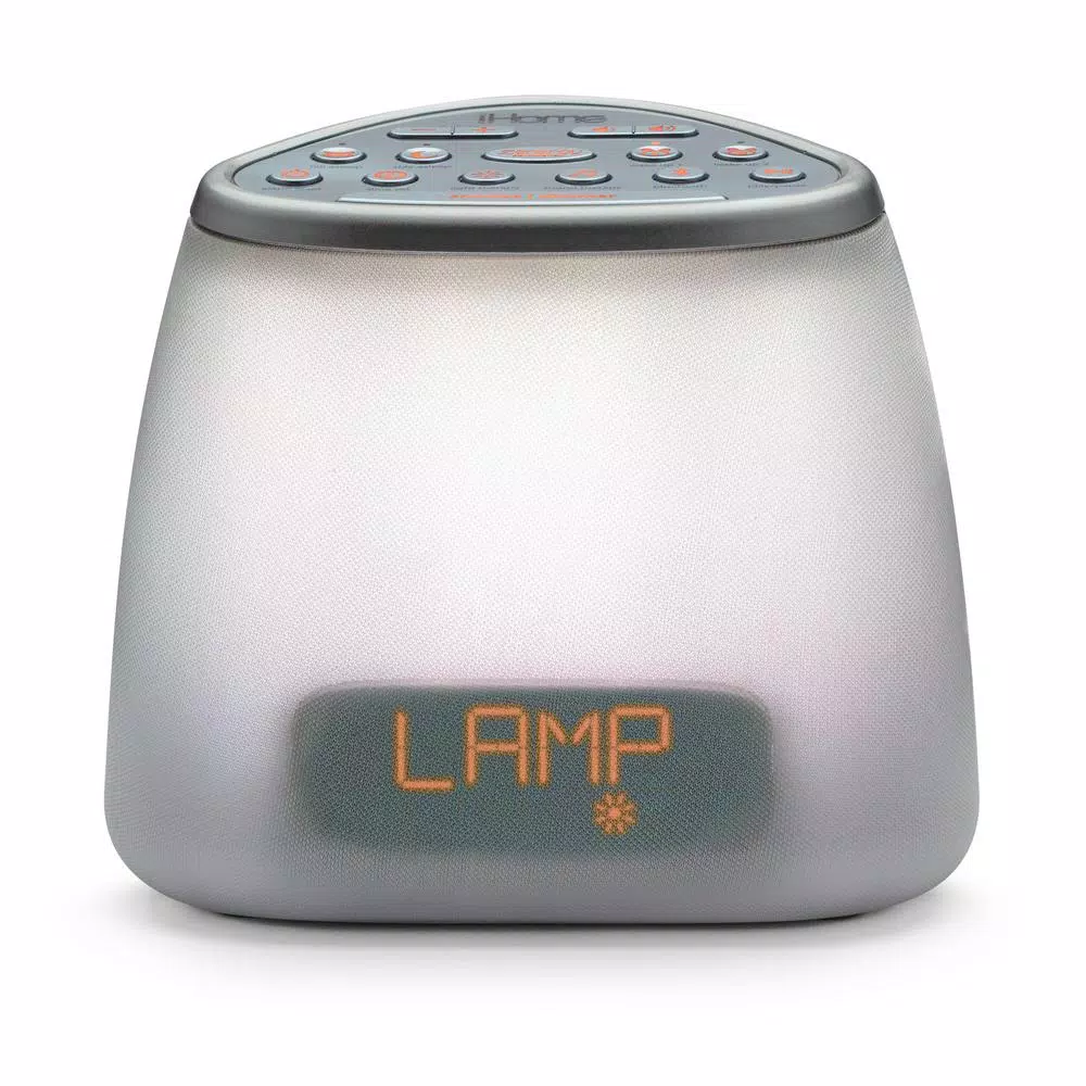 iHome Zenergy Dream Mini iZBT7W Bluetooth Sleep Therapy Machine with Sound and Light Therapy, White