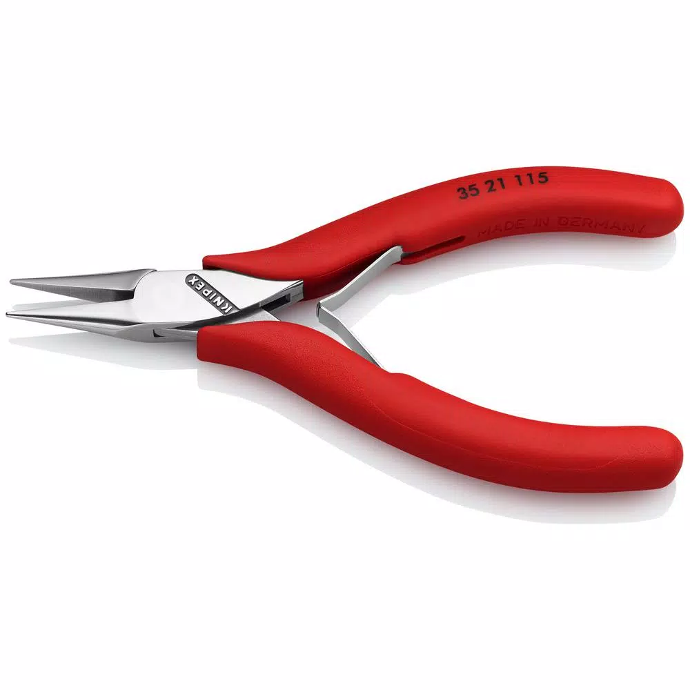 KNIPEX 4.5 in. Electronics Gripping Pliers with Half Round Tips