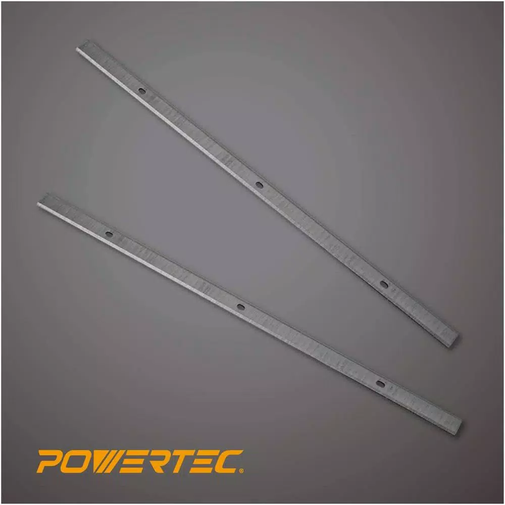 POWERTEC 12 in. High-Speed Steel Planer Knives, Set of 2