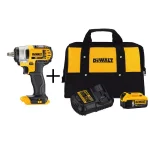 DEWALT 20V MAX 3/8 in. Cordless Impact Wrench Kit with 5.0 Ah Battery and Charger thumbnail 1