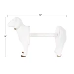 3R Studios White Sheep Shaped Freestanding Paper Towel Holder - Farmhouse Style thumbnail 2