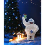 Rudolph 42 in. Rudolph Bumble with Mistletoe Outdoor Lighted Christmas Decor thumbnail 2