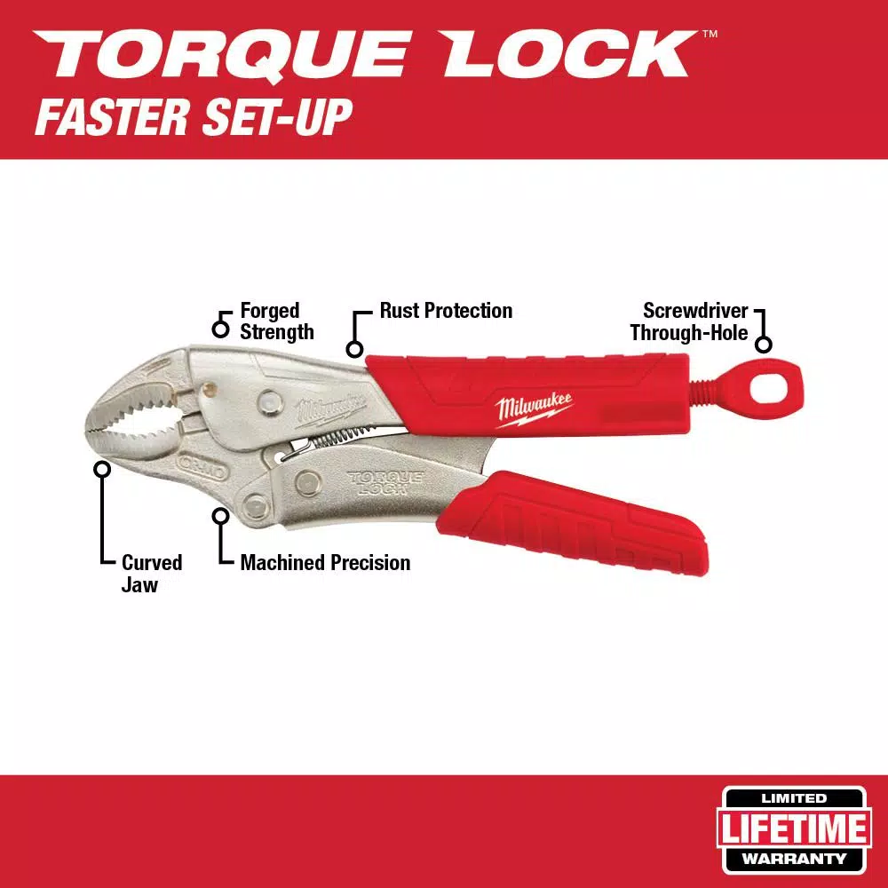 Milwaukee TORQUE LOCK Curved Jaw Locking Pliers Set, 4-Piece