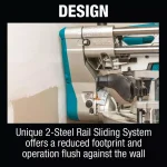 Makita 18V X2 LXT 12 in. Brushless Dual-Bevel Sliding Compound Miter Saw Kit with Bonus 18V LXT Jigsaw thumbnail 9