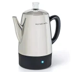 HomeCraft 10-Cup Stainless Steel Electric Coffee Percolator with Keep Warm Function thumbnail 1