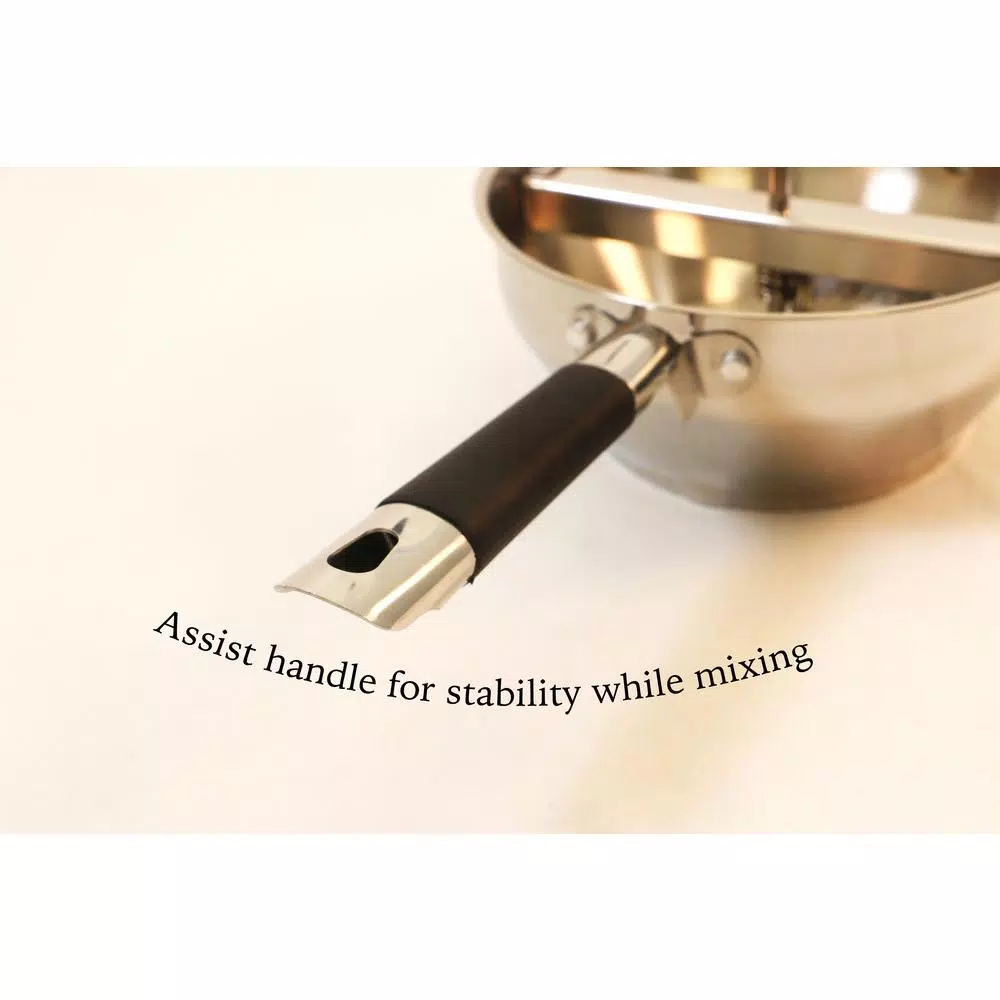 ExcelSteel Stainless Steel Food Mill with 3 Interchangeable Grinding Discs