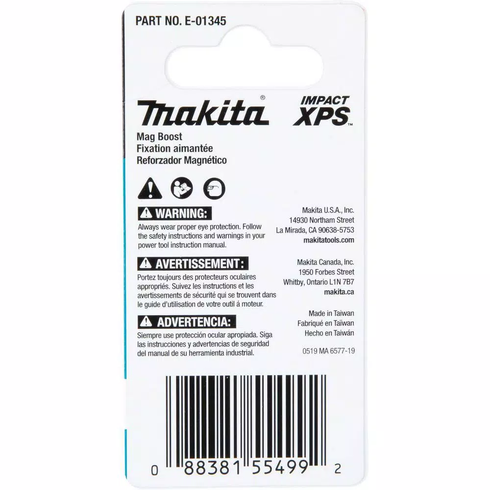 Makita ImpactXPS Mag Boost Magnetic Bit Sleeve for Impact Driver Bits