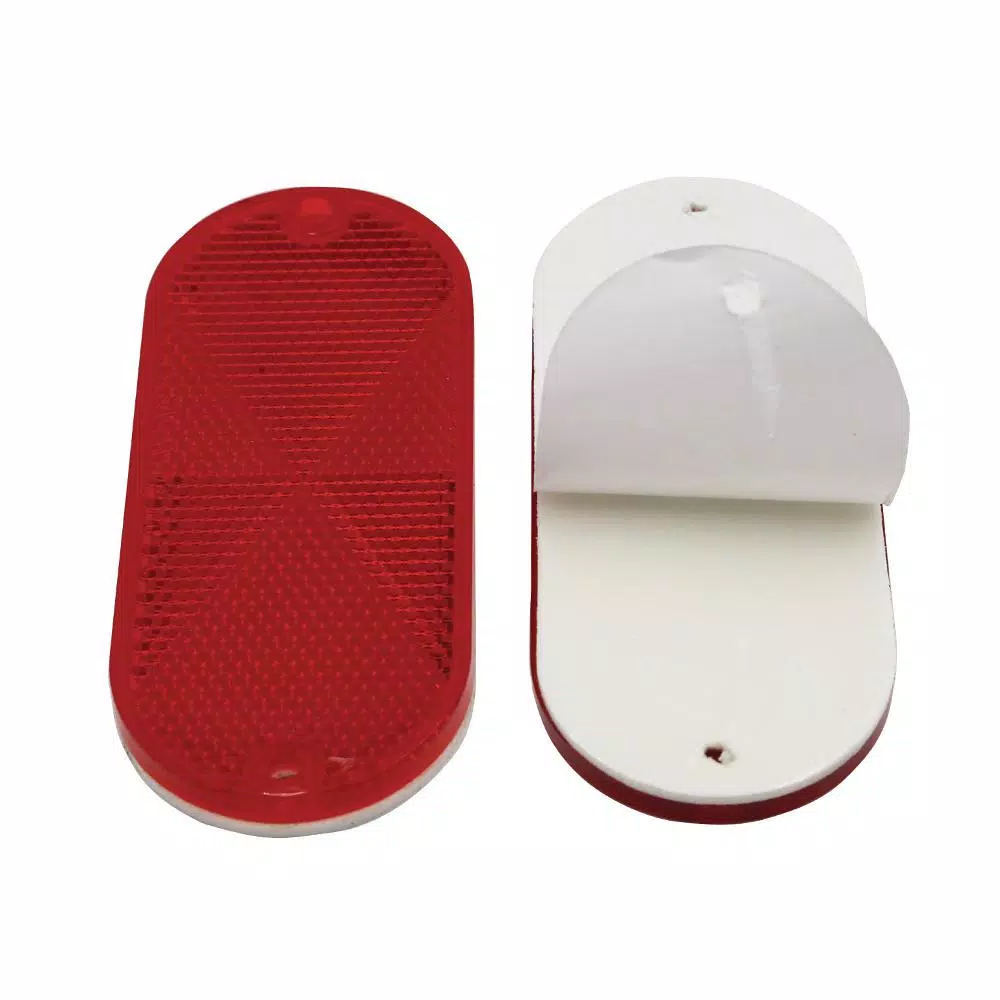 TowSmart Quick Mount Oblong Reflectors (2-Pack) - Weatherproof Acrylic