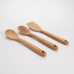 OXO Good Grips 3-Piece Beech Wood Utensil Set - Spoon, Slotted Spoon, and Turner thumbnail 2