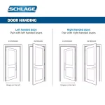 Schlage Sense Smart Deadbolt with Right-Handed Flair Lever Handleset, Satin Nickel thumbnail 6