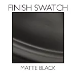 Design House Coventry Matte Black Entry Door Handleset with Cambridge Interior Knob and Single Cylinder Deadbolt thumbnail 2