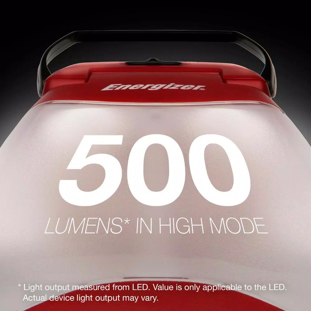 Energizer WeatheReady Folding LED Lantern, 500 Lumens, Water Resistant