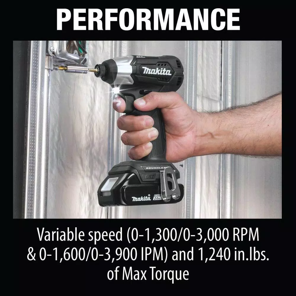Makita 18V LXT Sub-Compact Brushless Cordless 2-Piece Combo Kit with Bonus 2.0Ah Battery