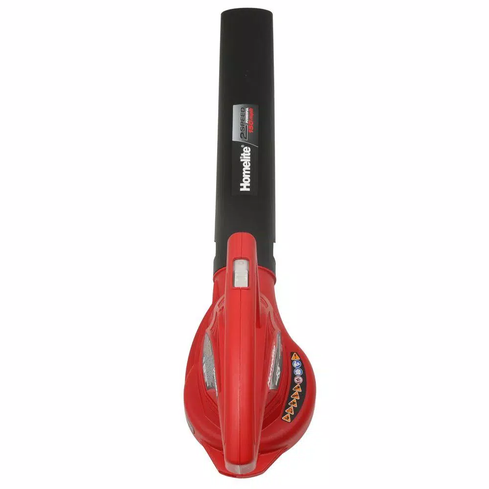 Homelite 7 Amp Electric Handheld Leaf Blower and Sweeper, 150 MPH, 233 CFM