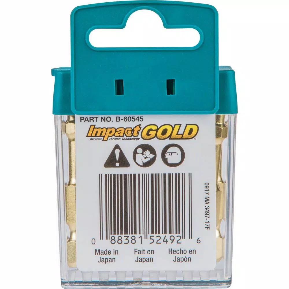 Makita Impact GOLD T25 2 in. Power Bit Set, 15-Piece Tic Tac Case