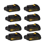 DEWALT 20V MAX Compact Lithium-Ion 1.5Ah Battery Pack, 8-Pack (DCB201) thumbnail 1
