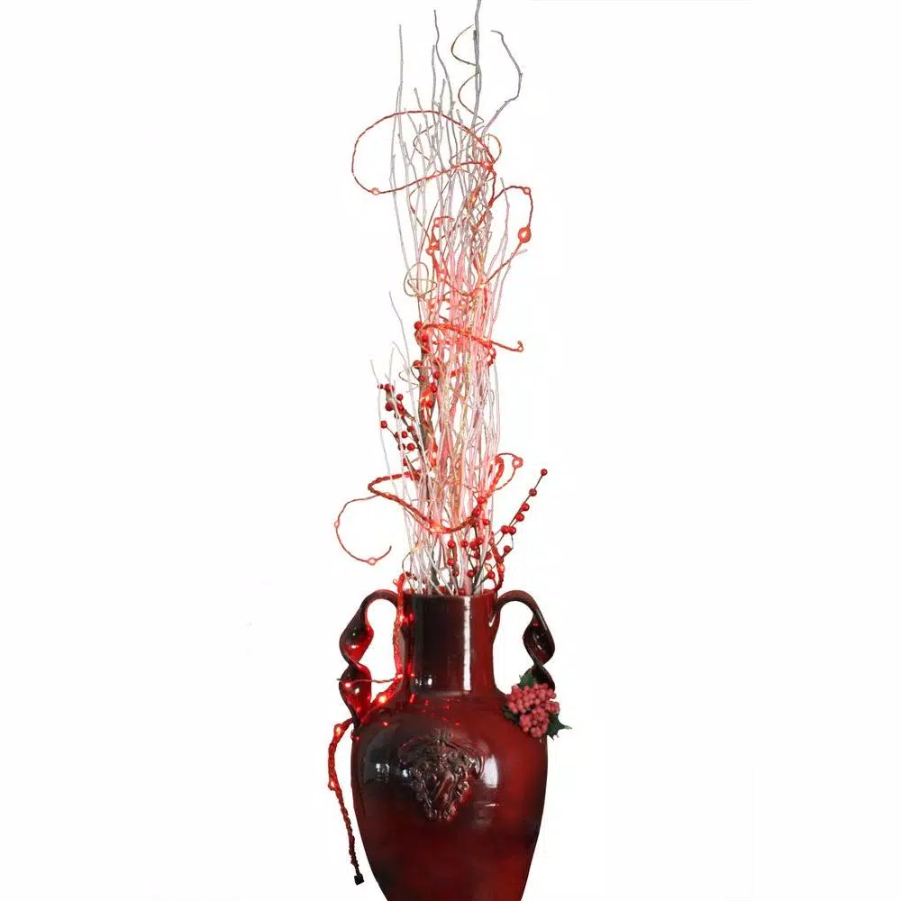 Starlite Creations 9 ft. Red LED Ultra Slim Wire String Lights, 36-Light Battery Operated (Bundle of 2)